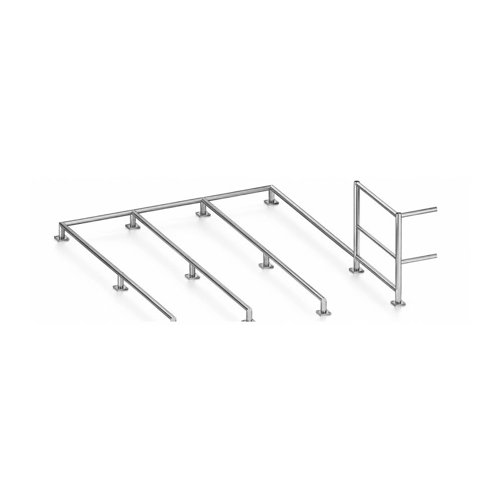 Stainless Steel Queue Rail System | SKU: QRS-CC-RAIL-SS
