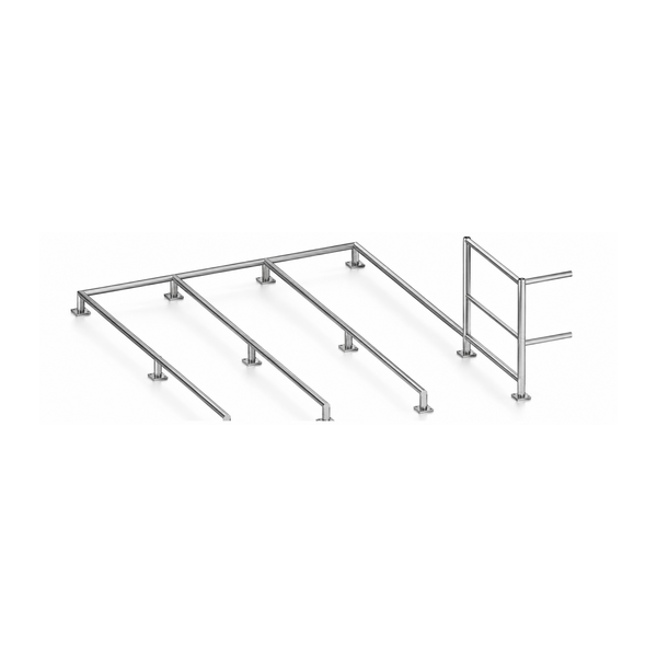 Stainless Steel Queue Rail System | SKU: QRS-CC-RAIL-SS