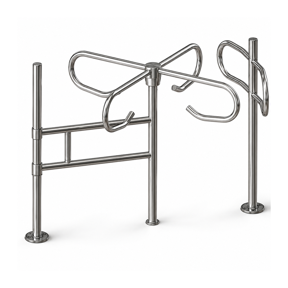 Complete Mechanical Turnstile System | SKU: MT-TS-COMPLETE-SS