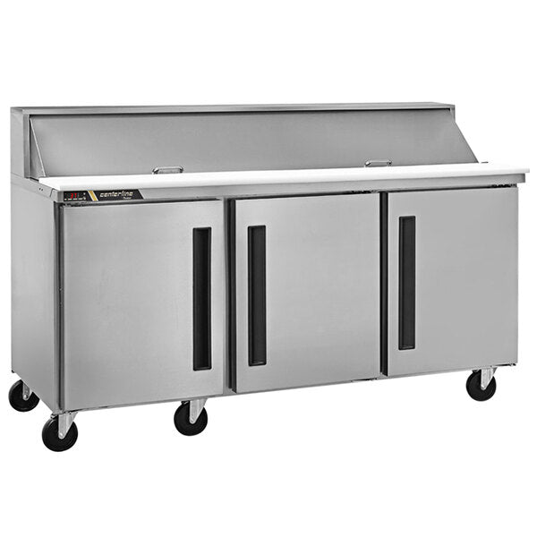 72'' Centerline by Traulsen Mega Top Solid Doors Sandwich/Salad Prep Table CLPT-7230-SD-LRR | SKU: TBL-CLPT-7230-SD-LRR