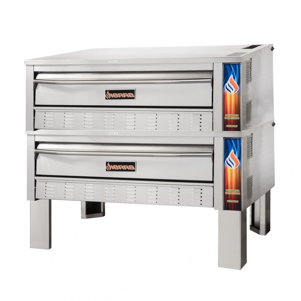 Sierra Gas Double Deck 60'' Pizza Deck Oven SRPO-60G-2 | SKU: OVN-SRPO-60G-2