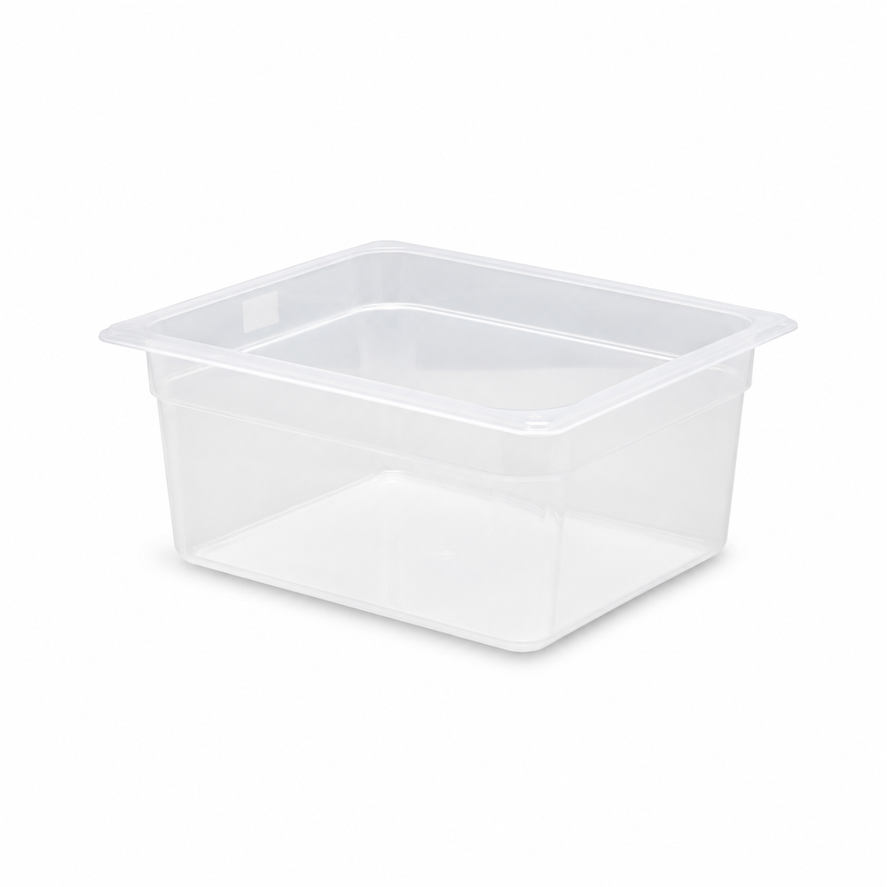 Food bin, 1/2 size, 12 x 10 x 6 in, translucent | SKU: UNC-SW-26PP