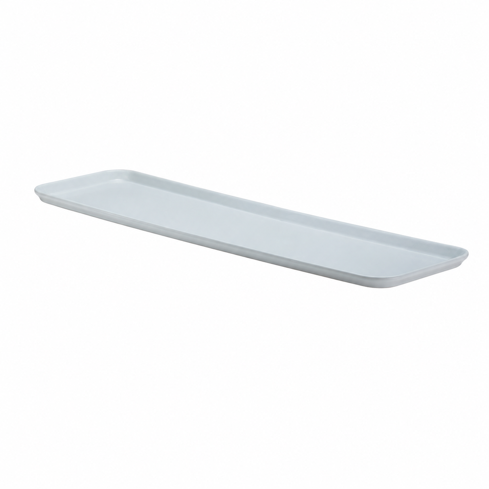 Plateau, fibre de verre, 8 x 30 x 3/4 po de profondeur, blanc