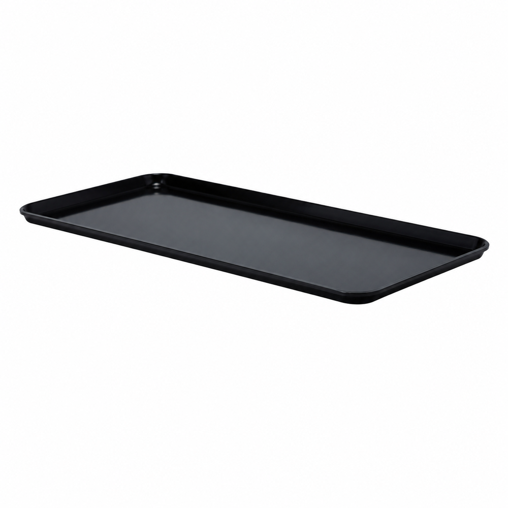 Tray, fiberglass, 12" x 30", 0.75" deep, black | SKU: TRY-TFXDB-12X30