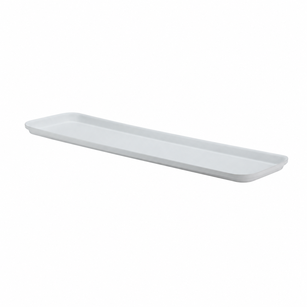 Tray, fiberglass, 6" x 30", 3/4" deep, white | SKU: TRY-TFXDW-6X30