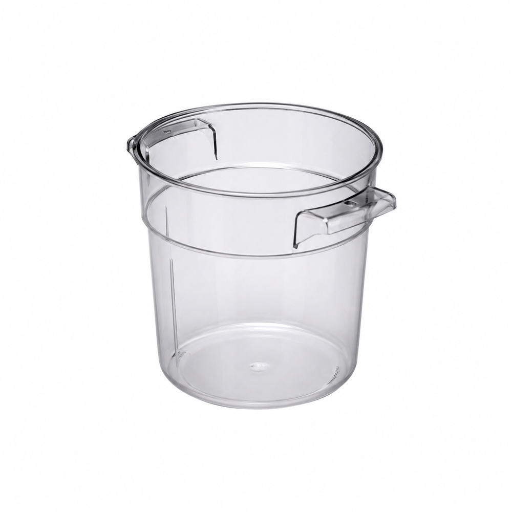 Food bin, round, 1 qt, transparent | SKU: UNC-SW-1CPR1