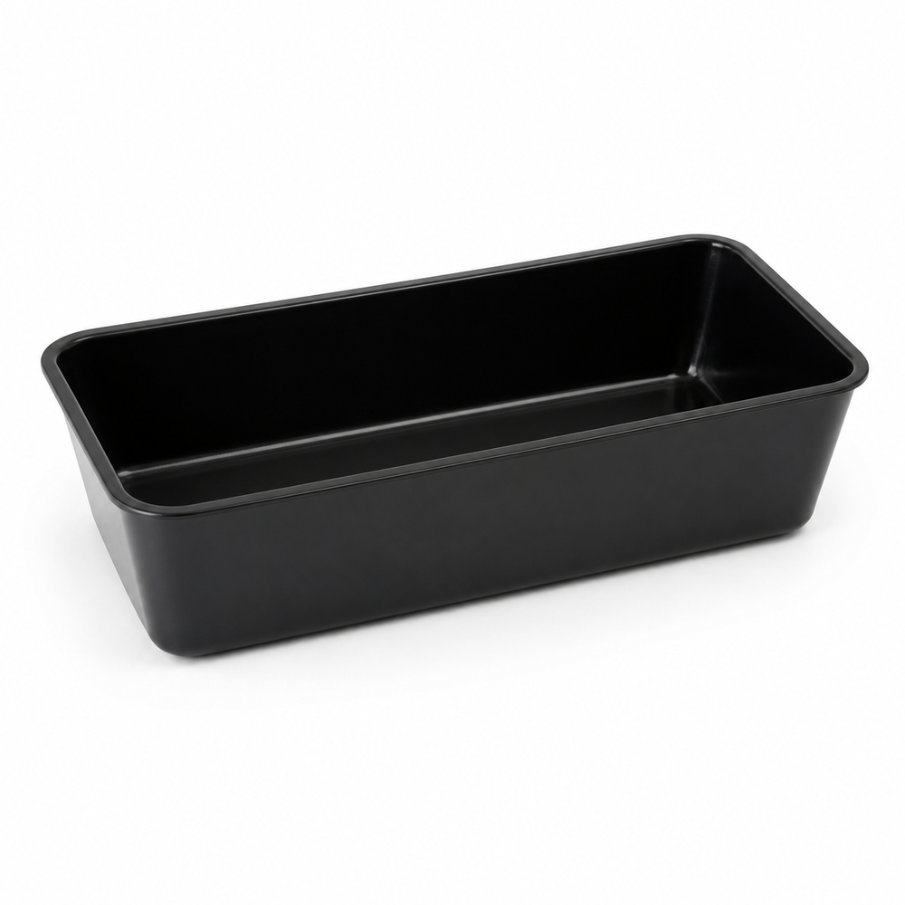 Acrylic deli tray, black, 8 x 15 x 2 in | SKU: TRY-MD-158222