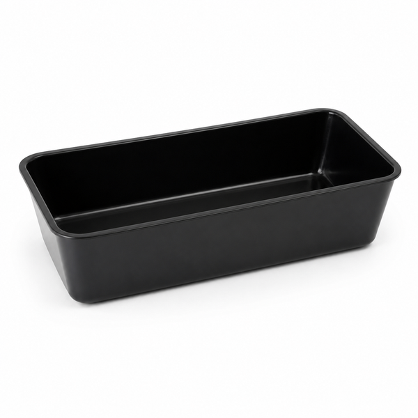 Acrylic deli tray, black, 8 x 15 x 2 in | SKU: TRY-MD-158222