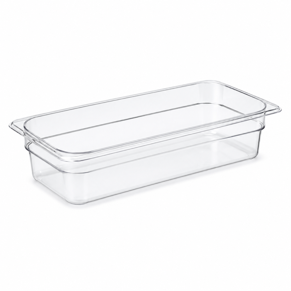 Food pan, 1/2 size, 2.5 in deep, clear | SKU: PAN-SW-159202