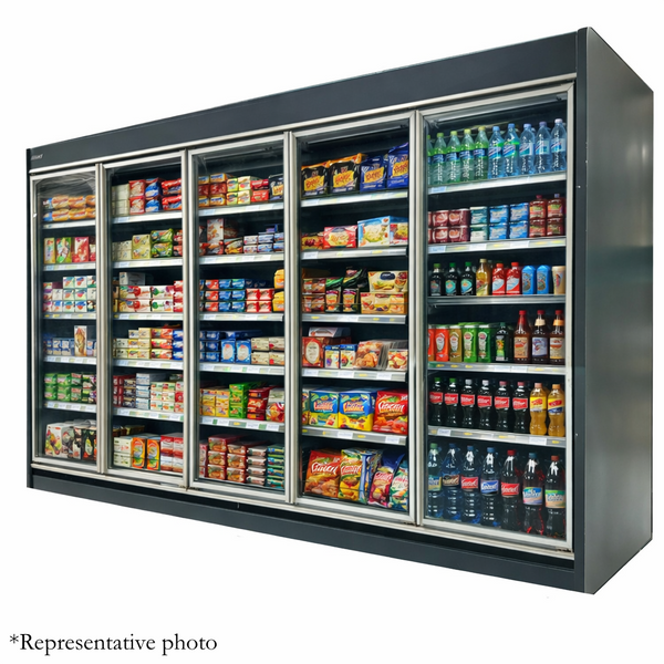 123'' Alaska-Line Multideck Remote Compressor Cooler with 5 Swing Doors HIT-1000 | SKU: CLR-HIT-1000