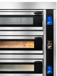 Alaska-Line 73'' Electric with Steam Injection Bakery Three Deck Oven HIT-441 | SKU: OVN-HIT-441