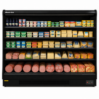 Alaska-Line 101'' Open Air Merchandise Floor Display Cooler w/ Curtain Remote or Self Contain HIT-22 | SKU: CLR-HIT-22