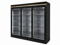 EuroCold Supermarket Cooler & Freezer, Remote or Self Contain - From 3 Door To 10 Door Options | SKU: FRZ-EUF-3-3DR-FREEZER