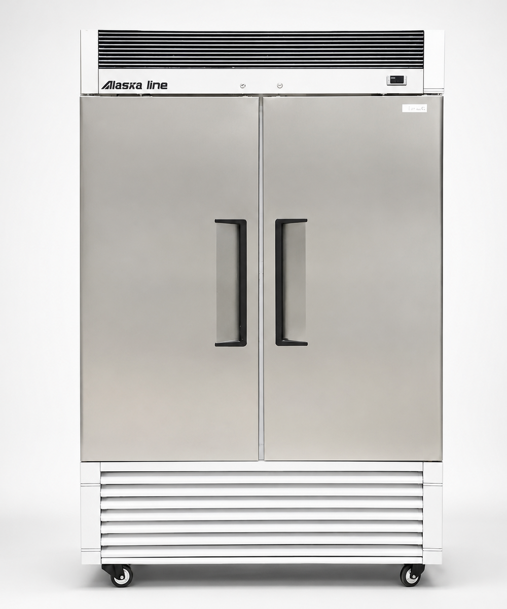 54'' Alaska-Line Reach in Double Solid Door Cooler 50 Cu.Ft., HIT-406 | SKU: CLR-HIT-406