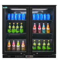 Alaska Line Glass Double Door Back Bar Cooler HIT-25S | SKU: CLR-HIT-25S