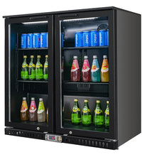 Alaska Line Glass Double Door Back Bar Cooler HIT-25S | SKU: CLR-HIT-25S