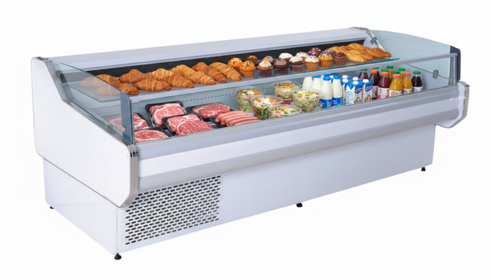 Alaska Line 52.3” Open Air Grab & Go Cooler Plug-In HIT-183C | SKU: CLR-HIT-183C