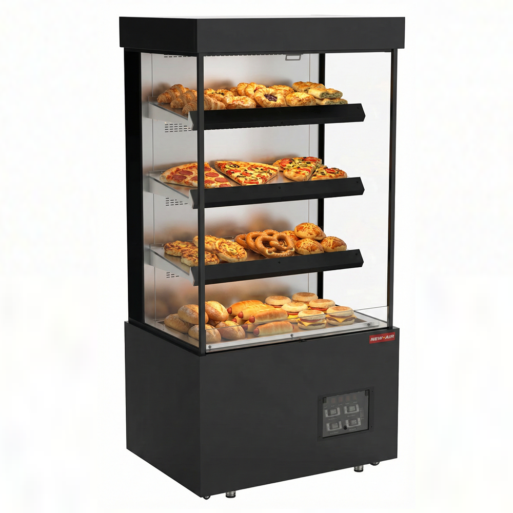 New Air Triple Shelf 40" Open Heater Merchandiser NOM-40-HT | SKU: SHF-NOM-40-HT