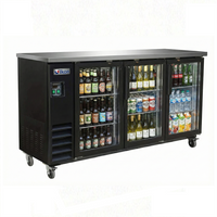 Ikon 73.1" Three Glass Door Bar Cooler - 20 Cu.Ft.,  IBB-73-3G-24 | SKU: CLR-IBB73-3G-24