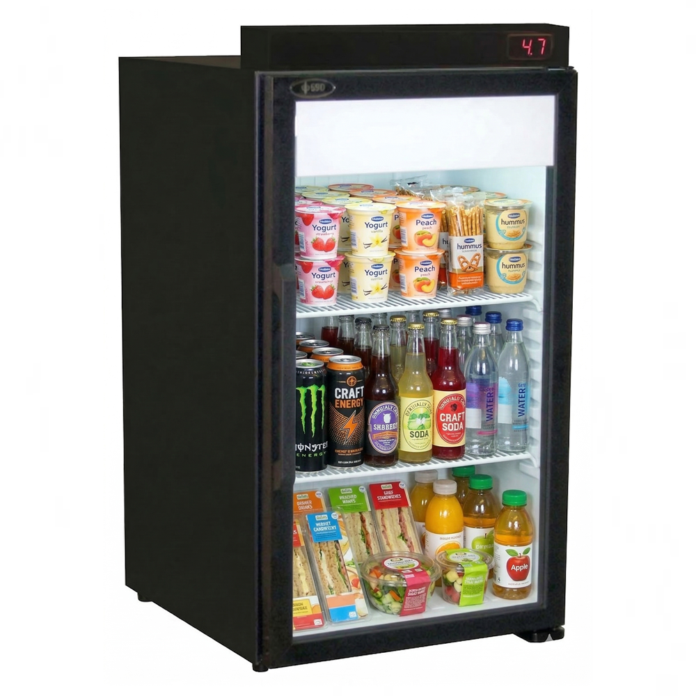 QBD 21.3" Countertop Cooler w/ Door Open Alarm DC7-RX | SKU: CLR-DC7-RX