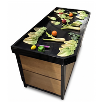 Plastic Tray End Cap Vegetable Rack HD-VRDE-08 | SKU: RCK-HD-VRDE-08