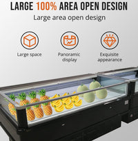 100'' Alaska-Line Open Display Double Temperature Island Freezer HIT-4 | SKU: FRZ-HIT-4