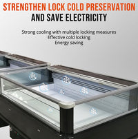100'' Alaska-Line Open Display Double Temperature Island Freezer HIT-4 | SKU: FRZ-HIT-4