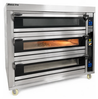Alaska Line 70'' Natural Gas Three Deck Oven with Steam Injection HIT-429 | SKU: OVN-HIT-429