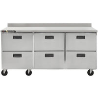 Traulsen Centerline Triple Door 72" Refrigerated Work Table - Various Configurations CLUC-72R | SKU: CLR-CLUC-72R