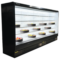 Alaska-Line 152'' - 12Ft. Open Air Merchandise Display Cooler w/ Curtain 63.4 Cu.Ft. HIT-1573 | SKU: CLR-HIT-1573