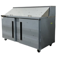 60" Centerline by Traulsen Mega Top Solid Doors Sandwich/Salad Prep Table CLPT-6024-SD-LR | SKU: TBL-CLPT-6024-SD-LR