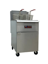 Ikon Natural Gas 40 lb. Capacity per Tank Split Tank Fryer - 120,000 BTU, IGF-40/40-2 NG | SKU: FRY-IGF-40-40-2-NG