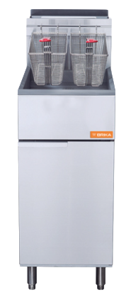 BRIKA Commercial Natural Gas Deep Fryer 40 lbs Oil Capacity 90 000 BTU BFR-40 | SKU: FRY-BFR-40