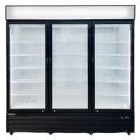 Kool-It 78" Three Glass Door Display Commercial Cooler - 73 Cu. Ft. KGM-75 | SKU: CLR-KGM-75