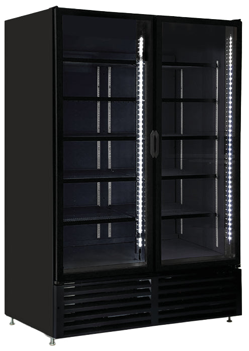 QBD 52" Double Glass Swing Door Cooler CD47FD-HC | SKU: CLR-CD47FD-HC