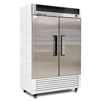 54'' Alaska-Line Reach in Double Solid Door Cooler 50 Cu.Ft., HIT-406 | SKU: CLR-HIT-406