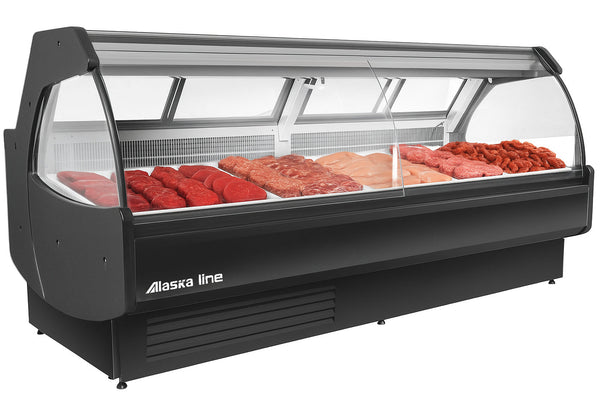 101'' Alaska-Line Gravity Cooling Meat/Deli Display Cooler Remote or Self-Contain Options HIT-45 | SKU: CLR-HIT-45