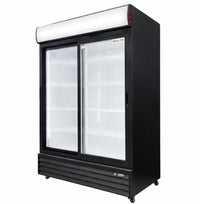 Alaska-Line 52'' Double Sliding Glass Door Cooler - 38.3 Cu.Ft. HIT-801 | SKU: CLR-HIT-801