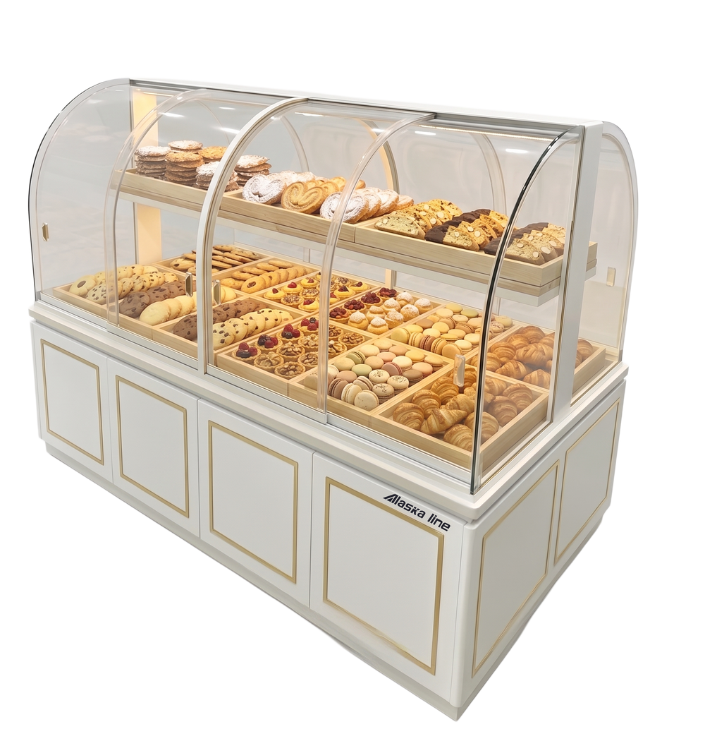 Alaska Line 55'' Pastry Dry Display Case HIT-01B | SKU: DSP-HIT-01B