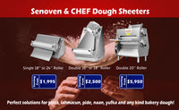 Senoven Single Roller Fondant/Dough Sheeter 24'' SM-600 Single | SKU: SSR-SM-600-SINGLE