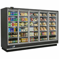 EuroCold 154" Five Glass Doors Cooler Remote GDCDR-90-5D | SKU: CLR-GDCDR-90-5D
