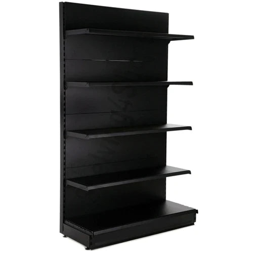 Black Single Sided Gondola Supermarket Shelving YD-S003B-A | SKU: SHF-YD-S003B-A