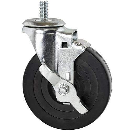 Casters For Wire Shelving (Set of 4) - Rubber & Polyurethane Options | SKU: SHF-CWSSRP