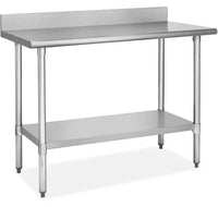 E Series All Stainless Steel Work Table - Various Sizes | SKU: TBL-WT