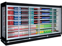 123'' Alaska-Line Multideck Remote Compressor Cooler with 5 Swing Doors HIT-1000 | SKU: CLR-HIT-1000
