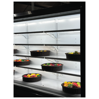 Alaska-Line 152'' - 12Ft. Open Air Merchandise Display Cooler w/ Curtain 63.4 Cu.Ft. HIT-1573 | SKU: CLR-HIT-1573