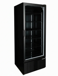 Habco ESM28HCTD-BLK 30" Wide 78" High 1 Swing Door Glass Refrigerator Merchandiser | SKU: CLR-ESM28HCTD-BLK
