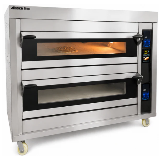 Alaska Line 32'' Double Deck Oven Electric with Steam Injection HIT-437 | SKU: OVN-HIT-437