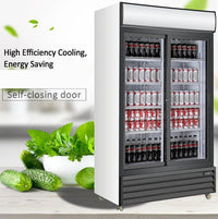 Alaska-Line 52'' Double Sliding Glass Door Cooler - 38.3 Cu.Ft. HIT-801 | SKU: CLR-HIT-801