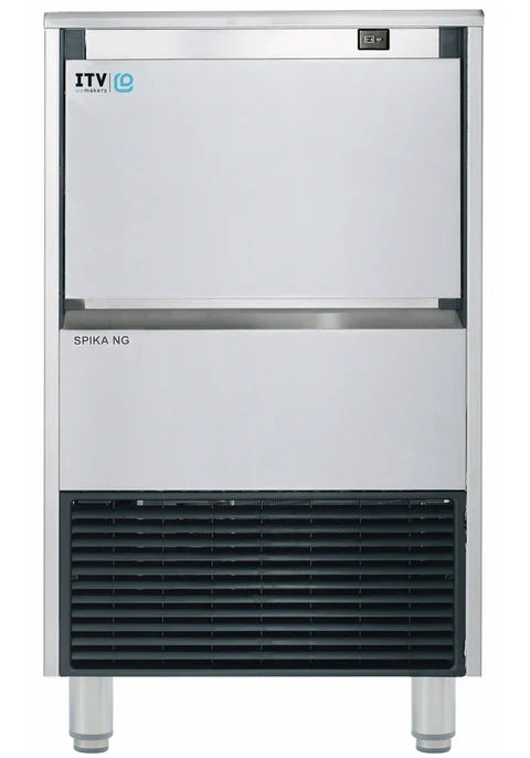 ITV SPIKA Ice Machine, Cube Shaped Ice - 134LBS/24HRS, 44LBS Storage NG130 | SKU: ICE-NG130
